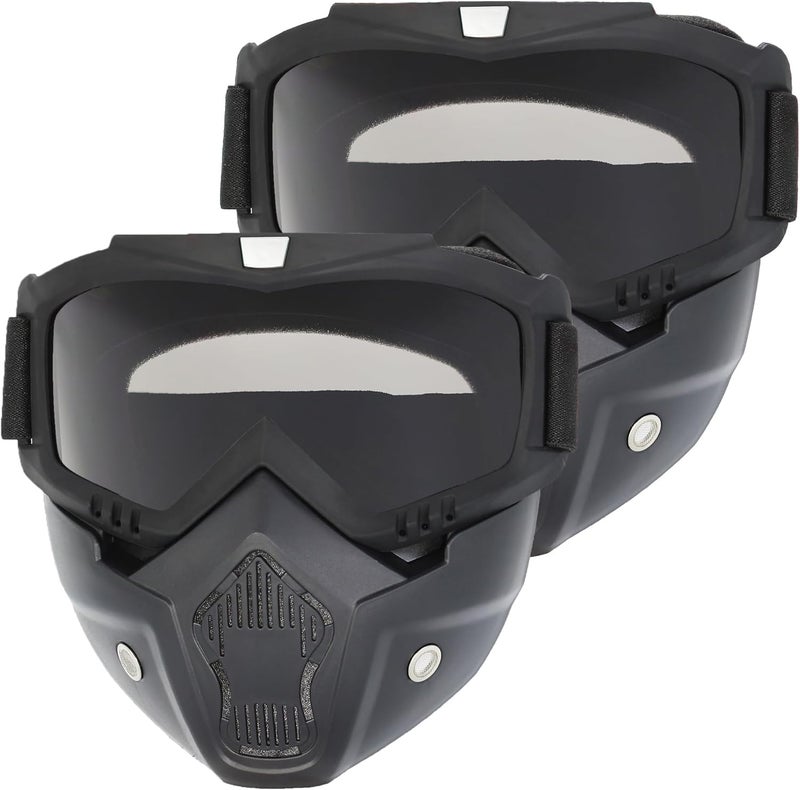 OQUQO Airsoft Mask Full Face, Paintball Mask, Tactical Mask, Motorcycle Helmet Goggles with Removable Face Mask for Men Women - Image 1